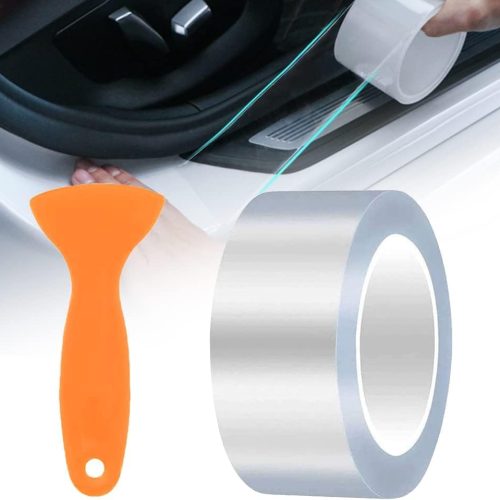 Car Paint Protection Film, 5 cm x 10 m Edge Protection Film, Car Film, Transparent Self-Adhesive, Universal Paint Protection Film